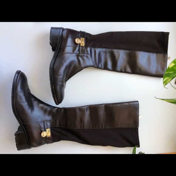 SOLD x Michael Kors Brown Leather Zip Riding Boots - Picture 13 of 13